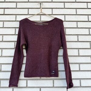 NWT Abercrombie & Fitch Maroon Pullover Dolman Sleeve Knit Sweater